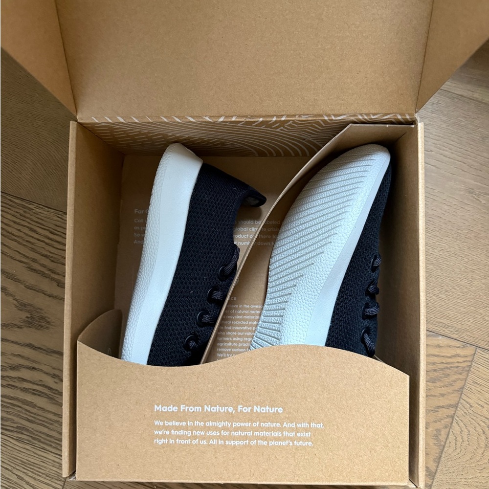 Allbirds Jet Black Tree Runner Sneakers - Picture 2 of 3